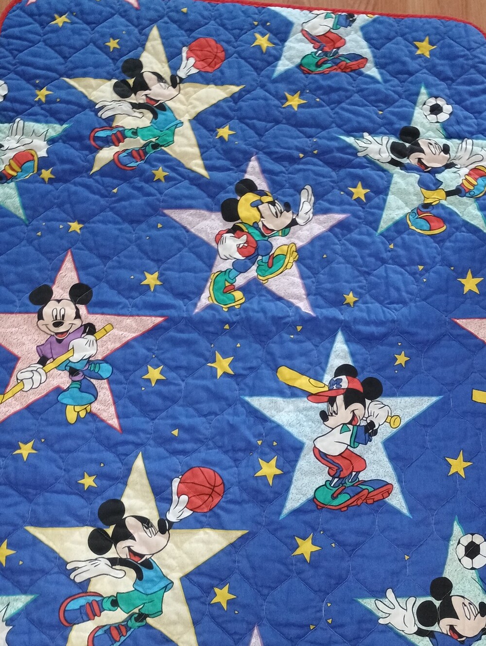 Nostalgic Disney Magic 1990's Colorful Quilt